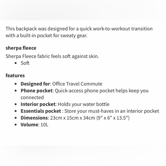 Lululemon Sherpa Backpack - Picture 16 of 16